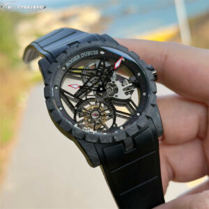 New Factory (NF) Roger Dubuis Carbon Tourbillon Replica V4 – All Black Skeleton