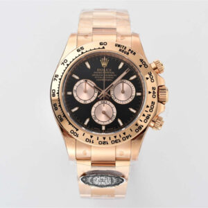 Clean Factory Rolex Daytona 126505 Replica – Rose Gold Black Dial (4131 Movement)