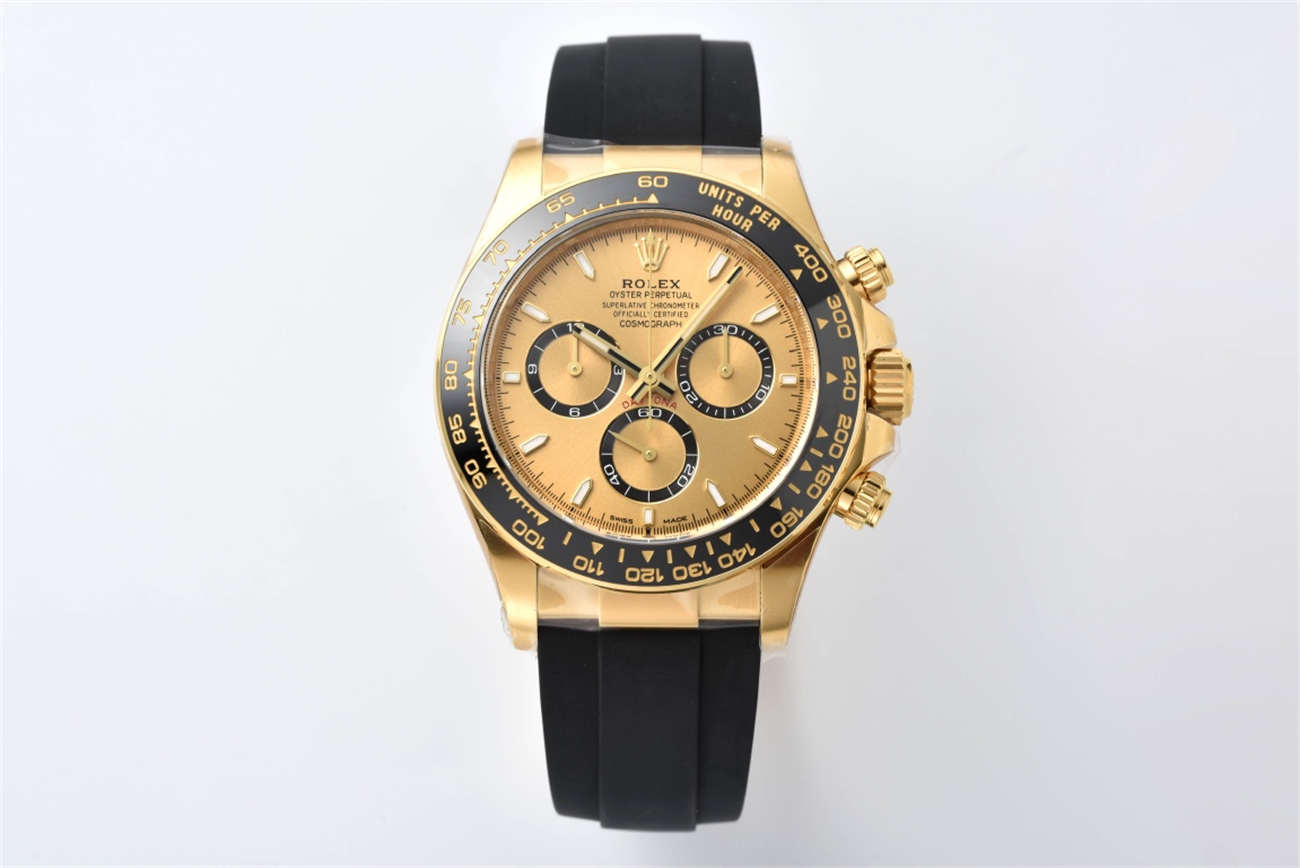 Rolex Daytona 126518LN Replica – 18K Yellow Gold Oysterflex Chronograph