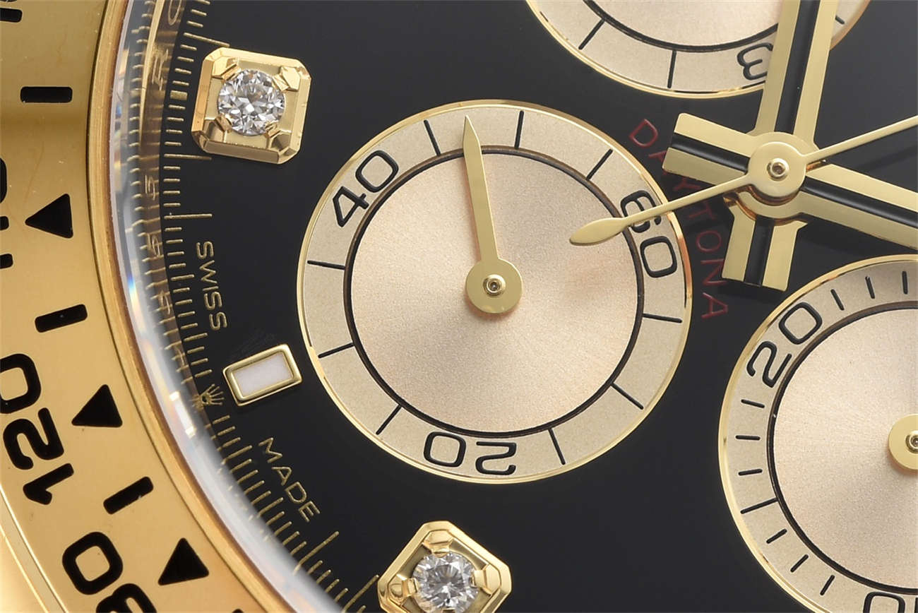 Rolex Daytona Black Dial Replica – Clean Factory 18K Gold Chronograph - Image 4