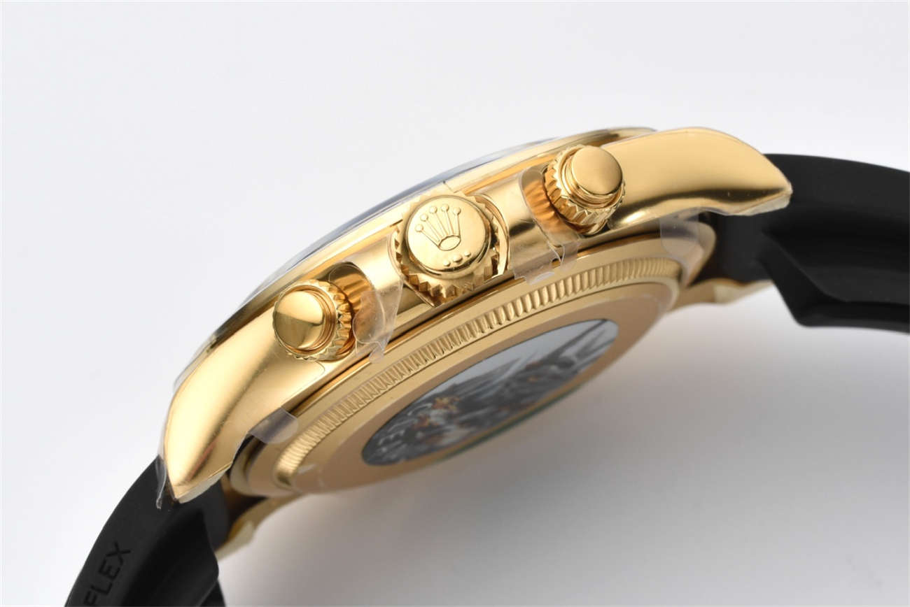 Rolex Daytona Black Dial Replica – Clean Factory 18K Gold Chronograph - Image 8