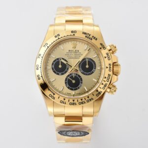 Rolex Daytona 126508 Replica – Clean Factory 18K Yellow Gold Black Dial