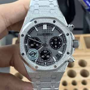AP Royal Oak 26240 Replica – APS Factory Frosted White Gold Grey Dial 41mm