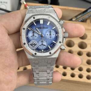 Royal Oak 26240 Blue Dial Replica – APS Factory Frosted Gold Chronograph