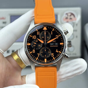 IWC Pilot IW388108 Replica – AMG Orange Dial Chronograph Edition