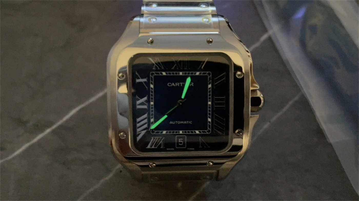 Cartier Santos Blue Dial Replica WSSA0013 Large 39.8mm – BV Factory Automatic - Image 2