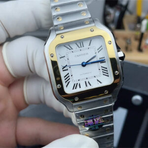 Cartier Santos W2SA0007 Replica – Medium 35.1mm Two-Tone Automatic Steel & Gold