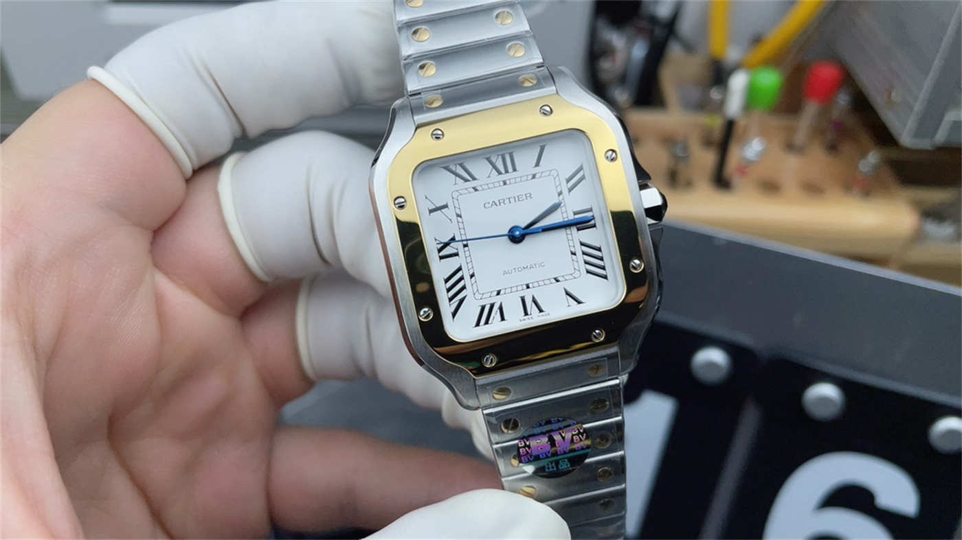 Cartier Santos W2SA0007 Replica – Medium 35.1mm Two-Tone Automatic Steel & Gold