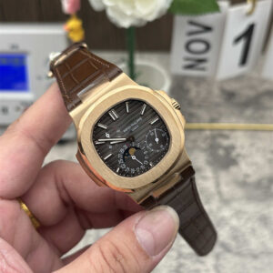 Patek Philippe Nautilus 5712 Replica – 5712GR-001 Rose Gold Moonphase Watch