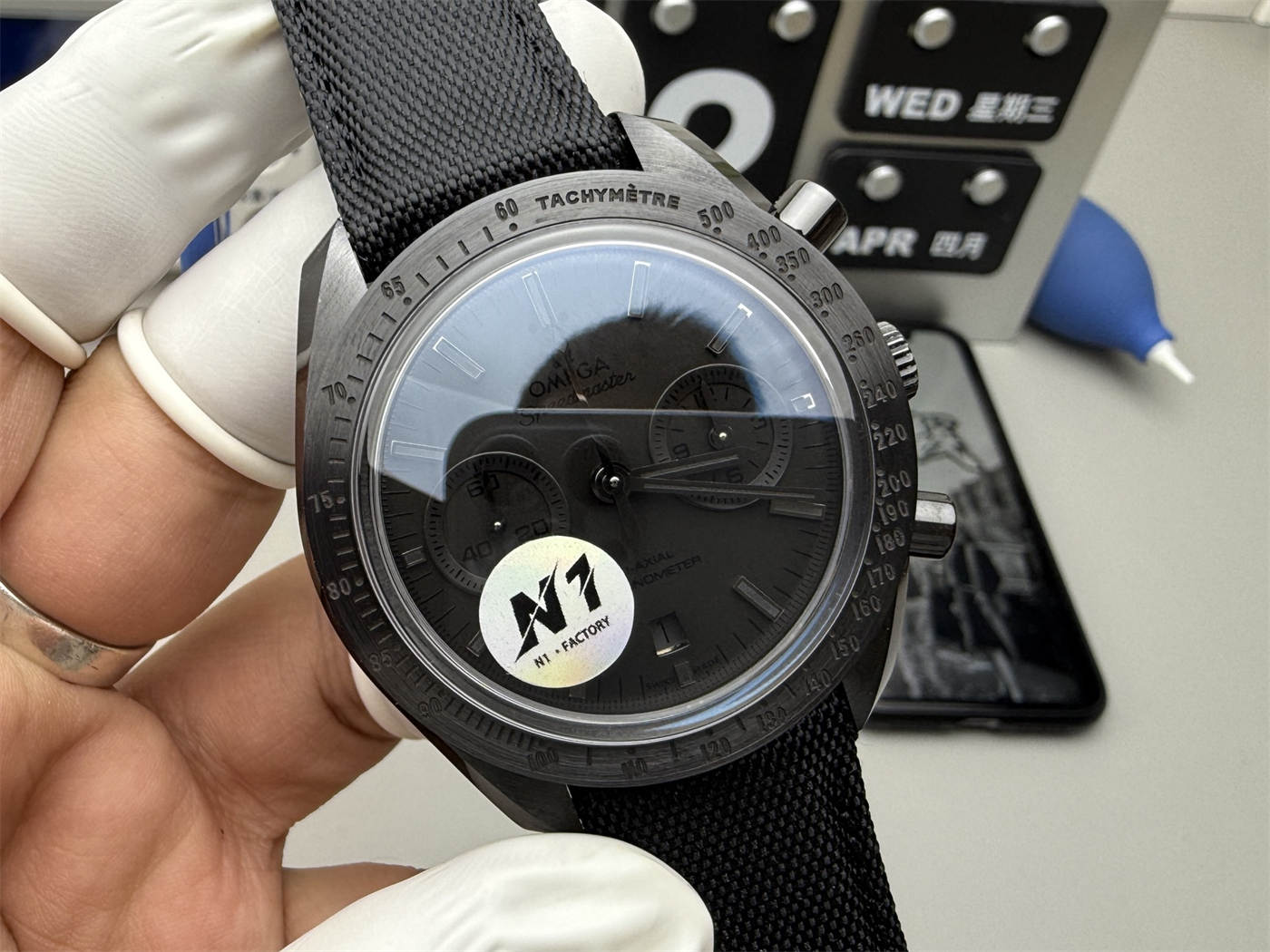 Omega Speedmaster 310.92.44.51.01.003 Replica – N1 Dark Side of the Moon 44.25mm Ceramic Chronograph - Image 2