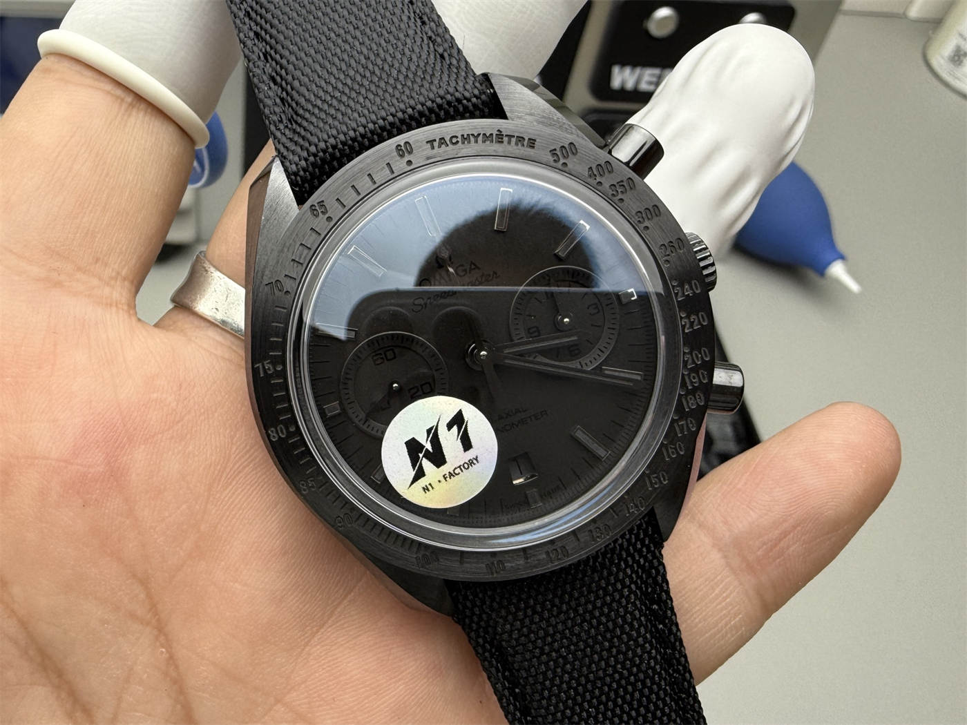 Omega Speedmaster 310.92.44.51.01.003 Replica – N1 Dark Side of the Moon 44.25mm Ceramic Chronograph - Image 3
