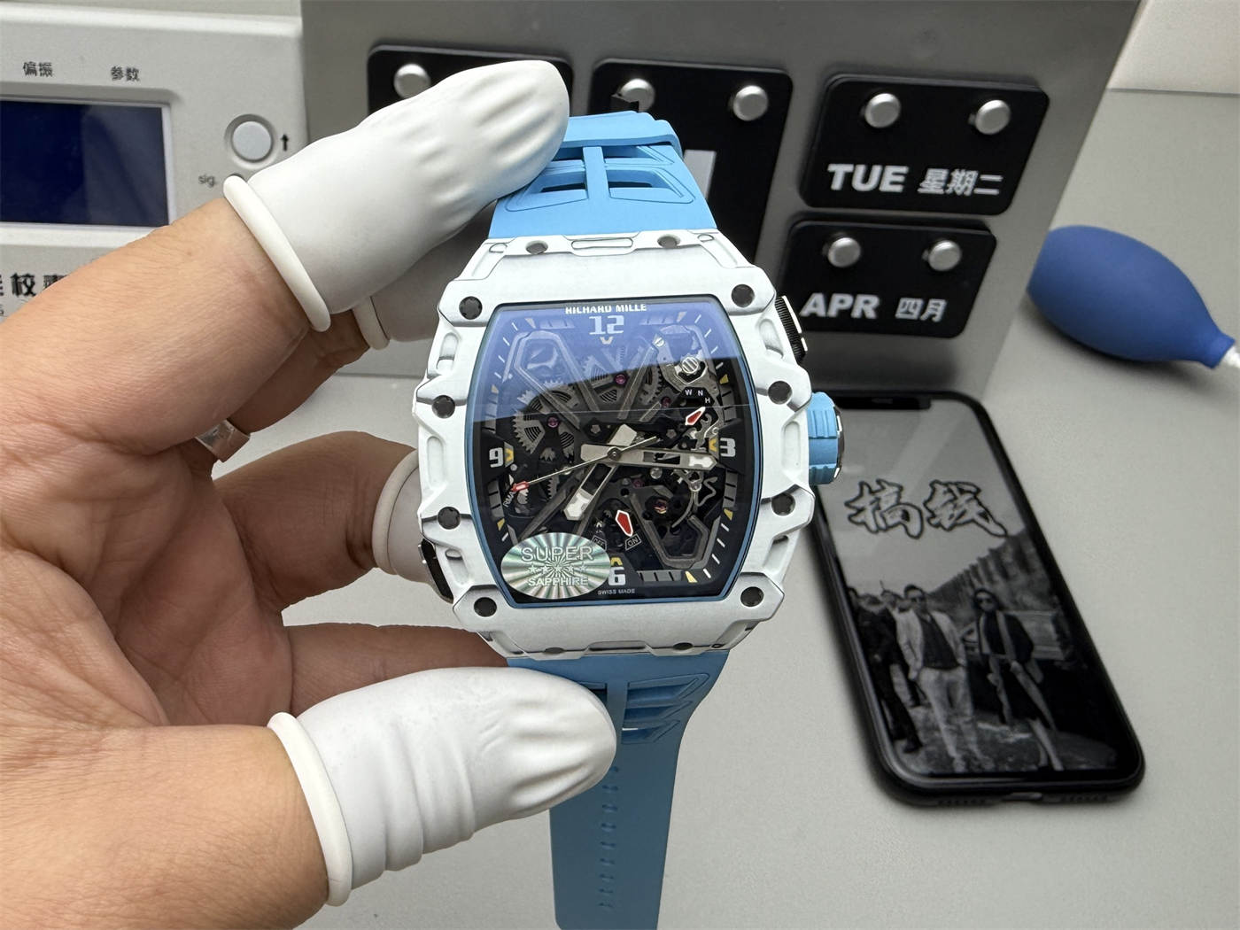 Richard Mille RM35-03 Replica – N1 Factory White Quartz TPT 43mm