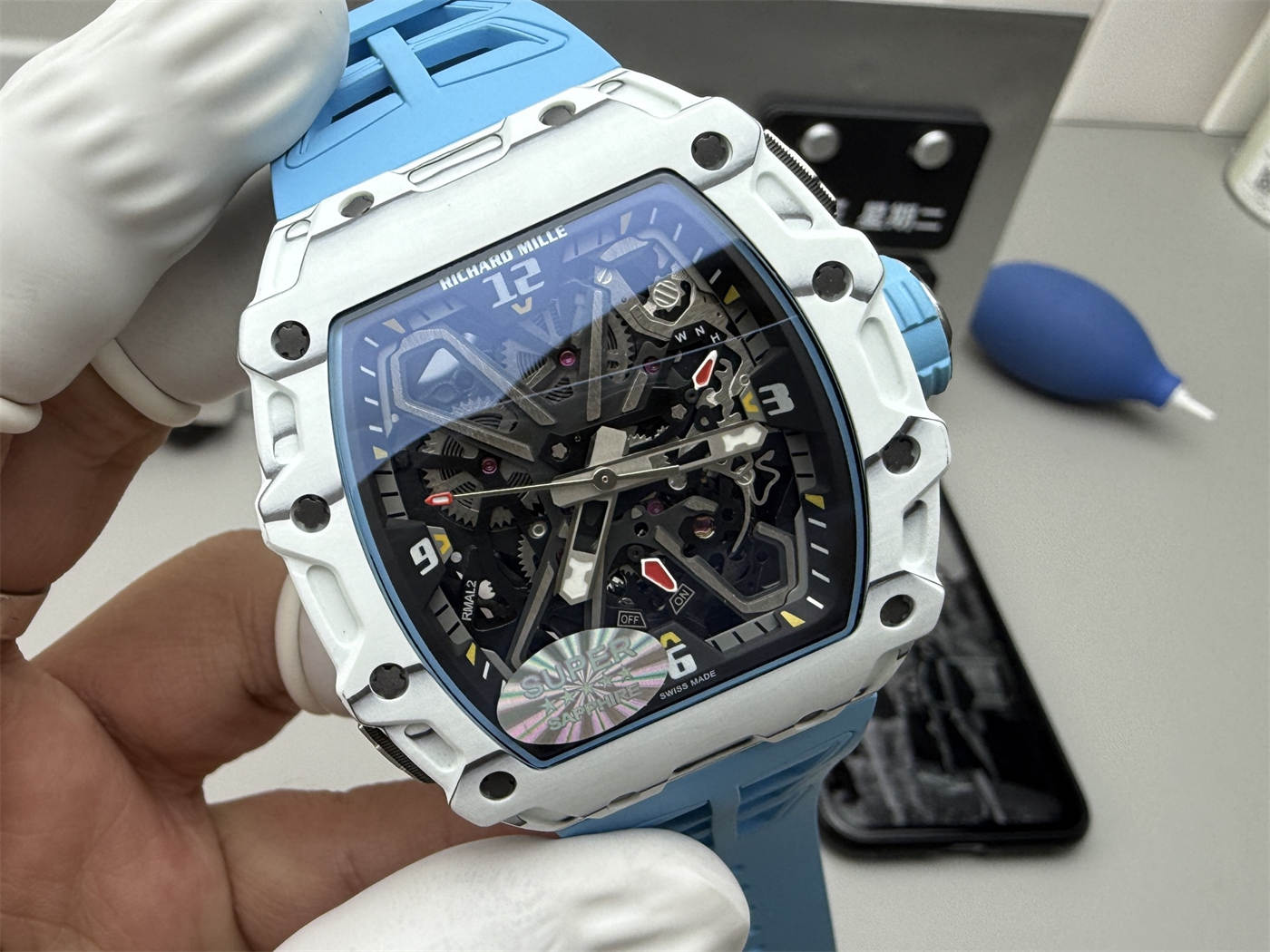 Richard Mille RM35-03 Replica – N1 Factory White Quartz TPT 43mm - Image 3