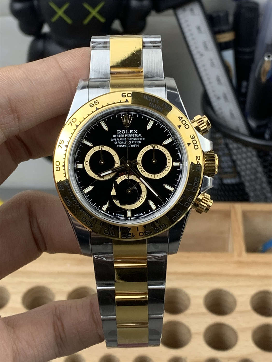 VSF Daytona Two Tone Black Dial Replica – Rolex 126503