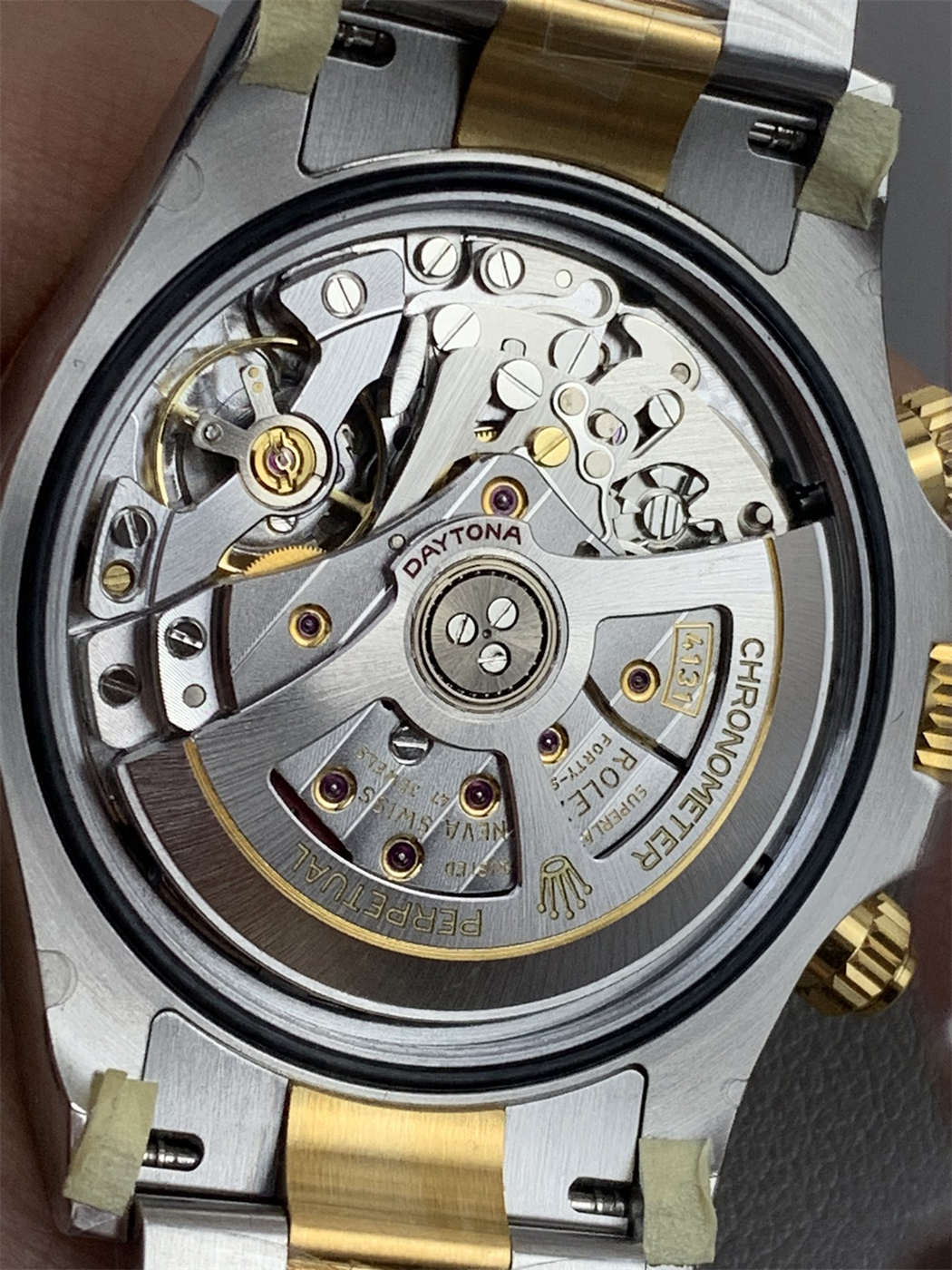 VSF Daytona Two Tone Black Dial Replica – Rolex 126503 - Image 5