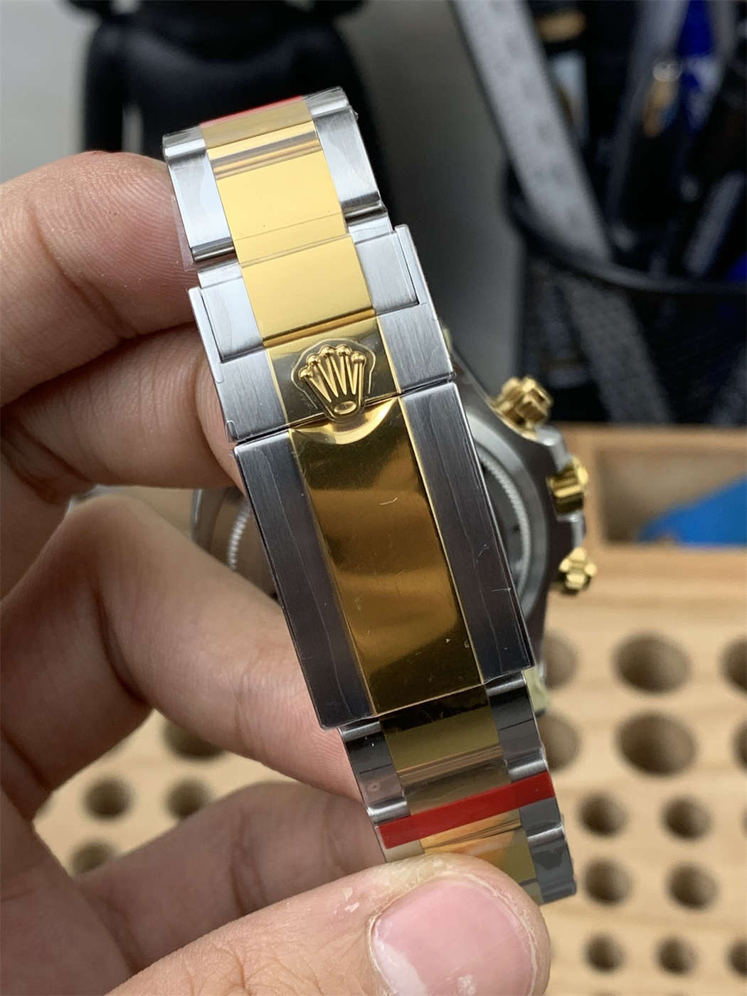 VSF Daytona Two Tone Black Dial Replica – Rolex 126503 - Image 6