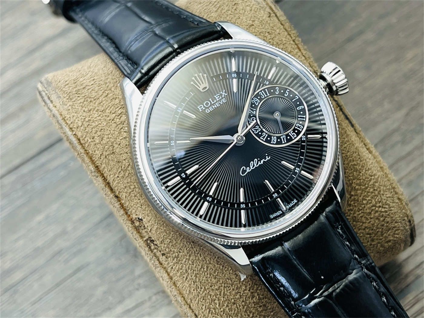 VR Factory Rolex Cellini Date Replica – M50519-0007 Black Dial 39mm - Image 8