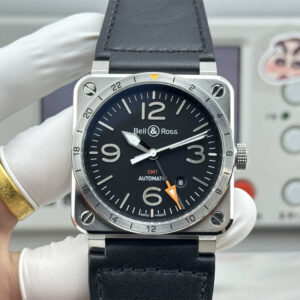 Bell and Ross Replica BR 03-93 GMT (42mm) – Fixed Steel Bezel