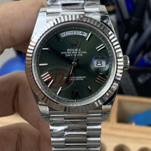 VSF Tungsten Day-Date 40 Olive Green – 228239 White Gold (182g Weighted)