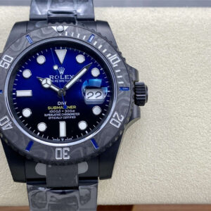 VSF DiW Submariner Gradient Blue – DLC Black Steel & Carbon Bezel (VS3135)